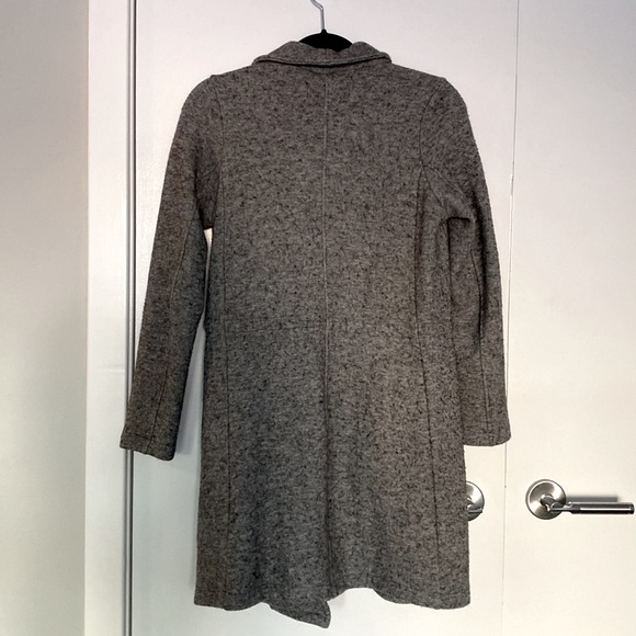 BB Dakota Soft Brushed Drape Front Maternity Jacket Grey Size XS - Picture 7 of 7